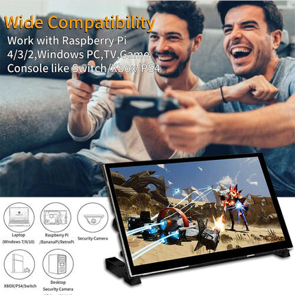 Wimaxit M728 Pantalla táctil 7" IPS 1024x600 para Raspberry Pi con altavoces