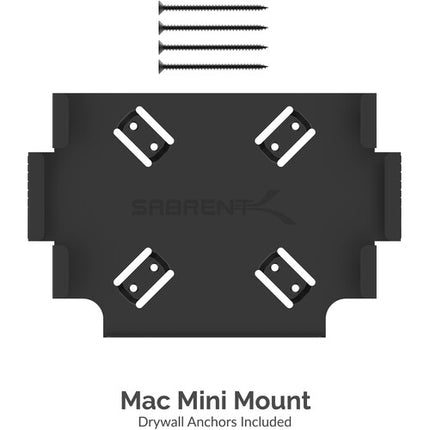 Sabrent Mac mini Soporte VESA Negro para Montaje en Pared o Bajo Escritorio