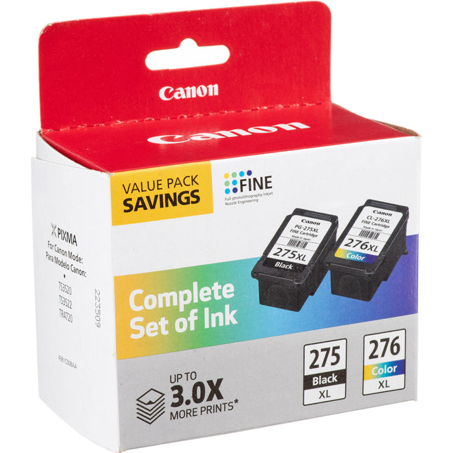 Canon PG-275 XL CL-276 XL Pack Tinta Alta Capacidad para PIXMA