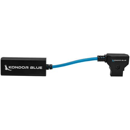 Kondor Blue Cable de energía D-Tap a USB-C PD 6" Nylon Braided 5-12V