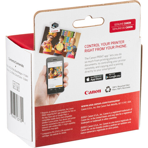 Canon PG-275 XL CL-276 XL Pack Tinta Alta Capacidad para PIXMA