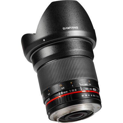 Samyang 16mm f2.0 ED AS UMC CS Objetivo para Canon EF-M 25.6mm APS-C