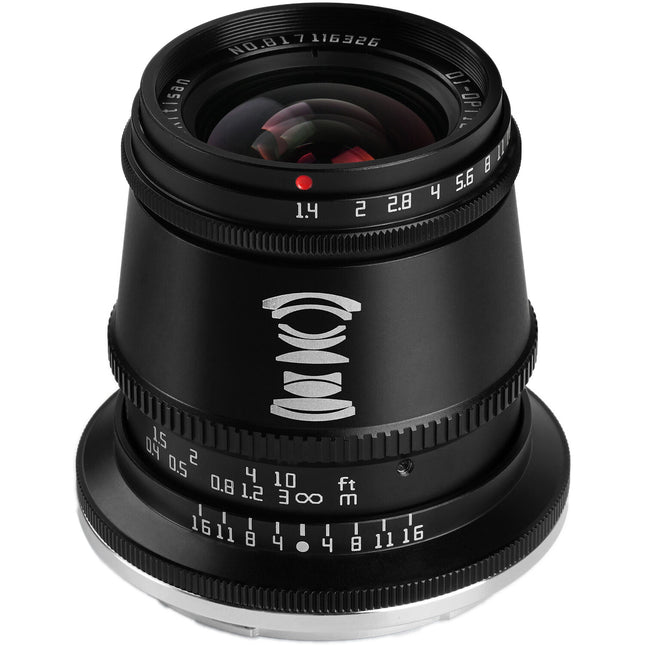 TTArtisan Objetivo 17mm f1.4 para Nikon Z Formato APS-C Multicapa 40.5mm