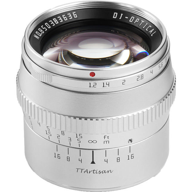 Objetivo TTArtisan 50mm f1.2 para Sony E Montura APS-C 75mm Plata