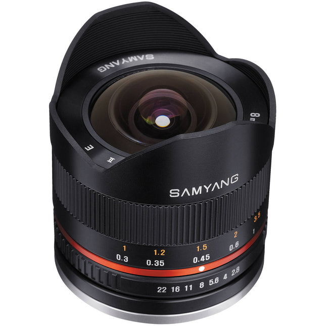 Samyang 8mm f/2.8 Fisheye II Objetivo para Sony E Montura con 180° ángulo de visión