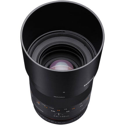 Samyang 100mm f2.8 ED UMC Objetivo Macro para Fujifilm X APS-C 1:1 Mínimo enfoque 1m