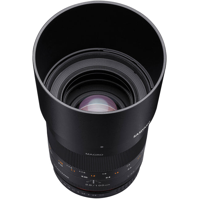 Samyang 100mm f2.8 ED UMC Objetivo Macro para Fujifilm X APS-C 1:1 Mínimo enfoque 1m