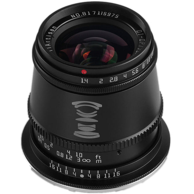 TTArtisan 17mm f1.4 Objetivo L-Mount para Leica L APS-C 40.5mm