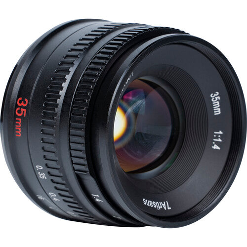 7Artisans 35mm f1.4 Lente manual para Canon RF apertura f1.4-f16 9 hojas