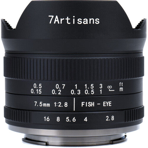 7Artisans 7.5mm f/2.8 II Lente Ojo de Pez Canon RF APS-C 190° ángulo