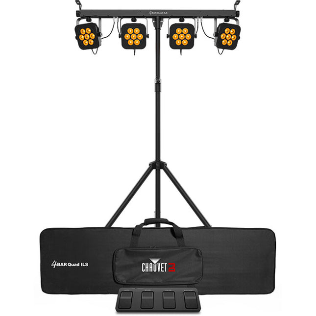 CHAUVET DJ 4Bar Quad ILS Sistema de Iluminación RGBA 28 LEDs 14° haz con control inalámbrico