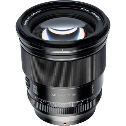 Viltrox 75mm f1.2 objetivo para Fujifilm X apertura f1.2 y cuerpo metálico resistente al clima