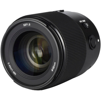 Yongnuo YN 50mm f1.8S DF DSM Lente para Sony E con diafragma de 9 hojas y recubrimiento multilayer