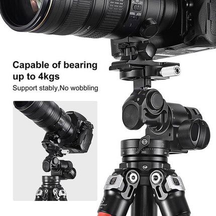 Sunwayfoto GH-PROIIS Cabezal de Trípode Engranado 4.1 Pulgadas 8.8 lb Capacidad
