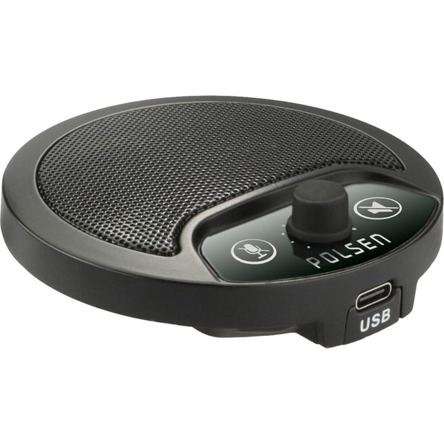 Micrófono USB Polsen Boundary con Salida de Auriculares 360° Omnidireccional