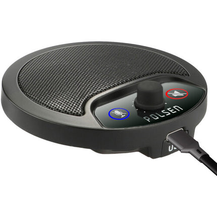 Micrófono USB Polsen Boundary con Salida de Auriculares 360° Omnidireccional
