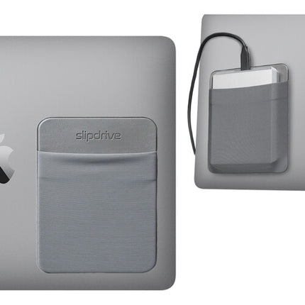 Max Huggins Slipdrive Funda para SSD 3M Adhesivo y Banda Elástica Large Gris