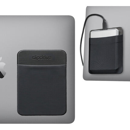 Max Huggins Slipdrive funda elástica para SSD externa adhesiva 3M negra grande