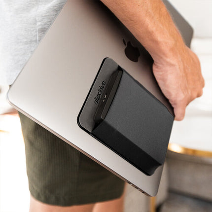 Max Huggins Slipdrive funda elástica para SSD externa adhesiva 3M negra grande