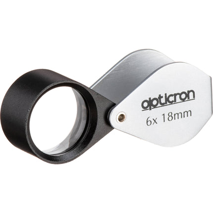 Opticron 6x Lupa Plegable de Inspección Metal con 2 Lentes Vidrio