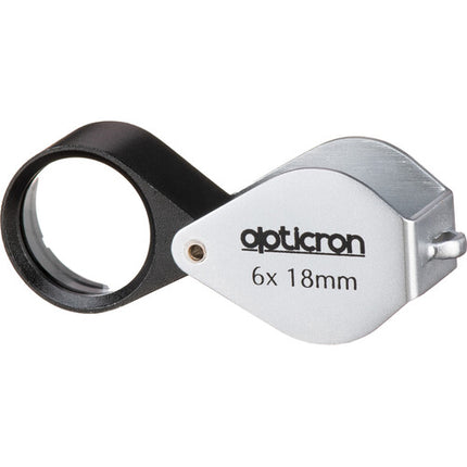 Opticron 6x Lupa Plegable de Inspección Metal con 2 Lentes Vidrio