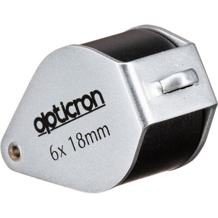 Opticron 6x Lupa Plegable de Inspección Metal con 2 Lentes Vidrio