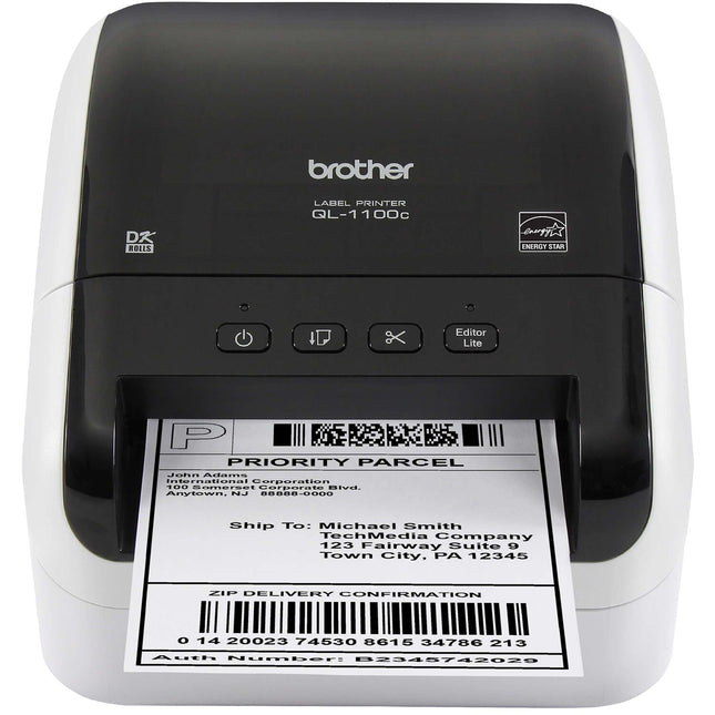 Brother QL-1100C Impresora de Etiquetas Profesional Formato Ancho 4 Pulg 300x300 dpi