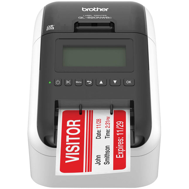 Brother QL-820NWBC Impresora de Etiquetas Inalámbrica Alta Velocidad 300x600 dpi Cortador Automático