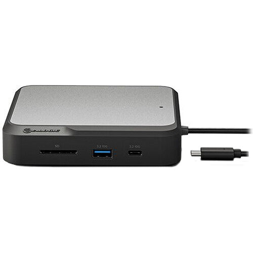 ALOGIC Dual 4K Universal DisplayPort Estación de Acoplamiento Compacta con 100W PD y 2 Puertos USB 3.2 Gen 2