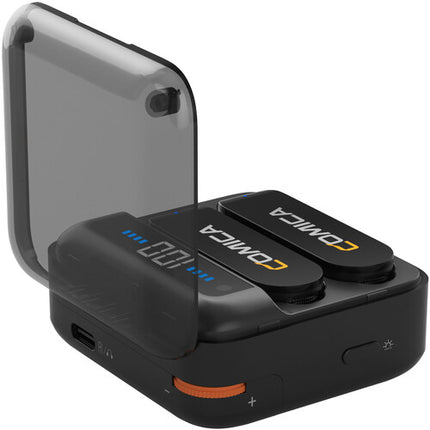 Comica Audio Vimo S UC Sistema de Micrófono Inalámbrico para 2 Personas con USB-C y Alcance de 200 m