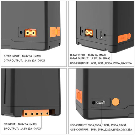 ZGCINE V160 Batería V-Mount 142Wh 9600mAh con Salidas USB-C y D-Tap