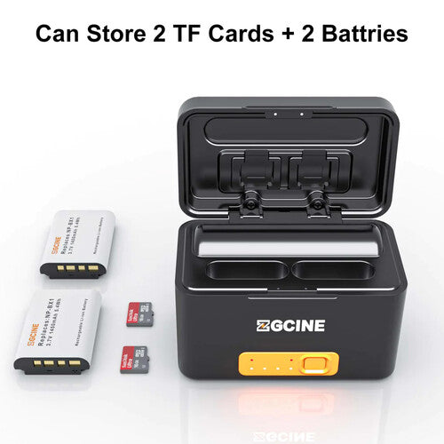ZGCINE Funda de carga para batería Sony NP-BX1 con 2 ranuras y 5200mAh