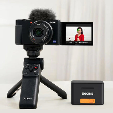 ZGCINE Funda de carga para batería Sony NP-BX1 con 2 ranuras y 5200mAh