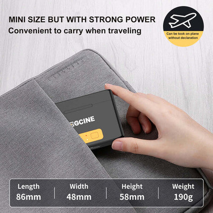 ZGCINE PS-G10 Estuche Mini de Carga para Baterías GoPro con 2 Ranuras y Batería 5200mAh