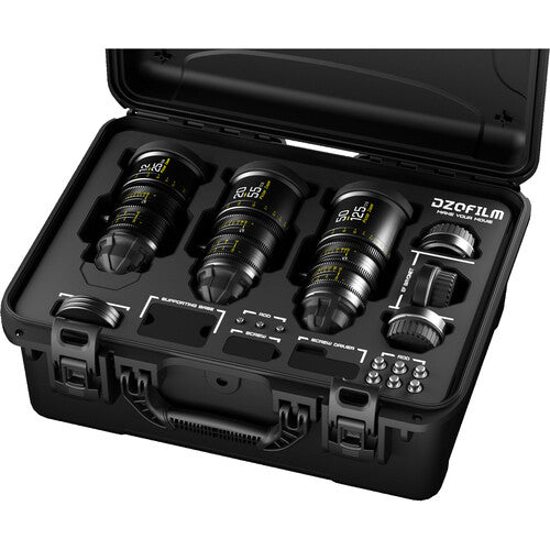 DZOFilm Pictor T2.8 Super35 Kit de 3 Objetivos Zoom 12-25mm 50-125mm