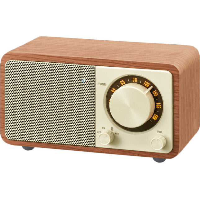 Sangean WR-7 Altavoz de Mesa Bluetooth Radio FM Madera 36 Horas Autonomía
