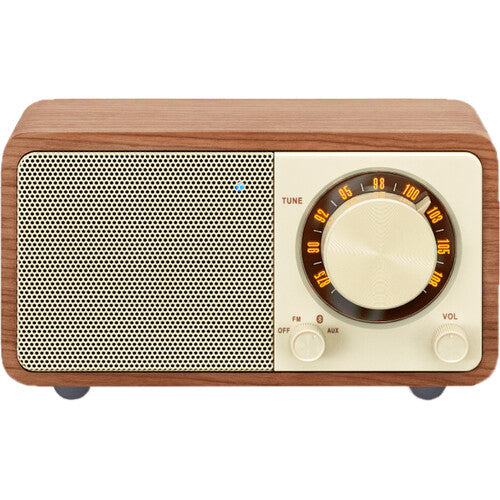 Sangean WR-7 Altavoz de Mesa Bluetooth Radio FM Madera 36 Horas Autonomía