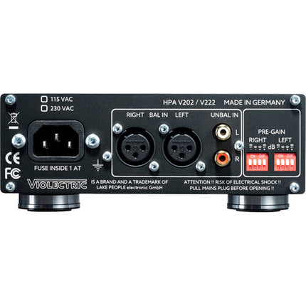 Violectric HPA V222 Amplificador de Auriculares Estéreo Conexión XLR RCA