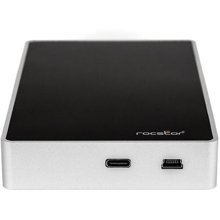 Rocstor 1TB Rocsecure EX32 SSD portátil cifrada USB 3.2 Gen 1 con 3 llaves Token y doble cable USB-C