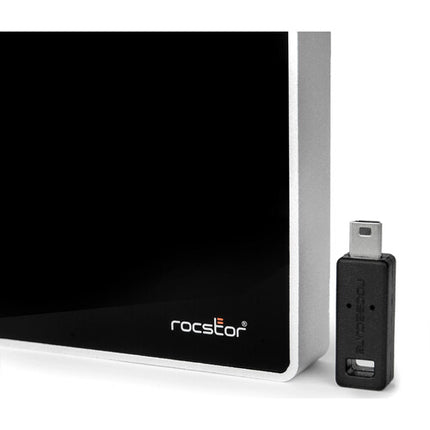 Rocstor 1TB Rocsecure EX32 SSD portátil cifrada USB 3.2 Gen 1 con 3 llaves Token y doble cable USB-C