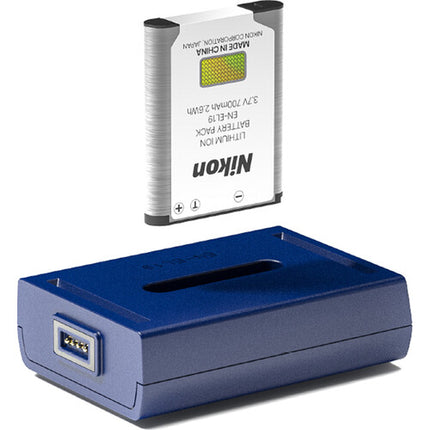 Kit de carga de batería bronine para Nikon EN-EL19 diseño magnético compacto