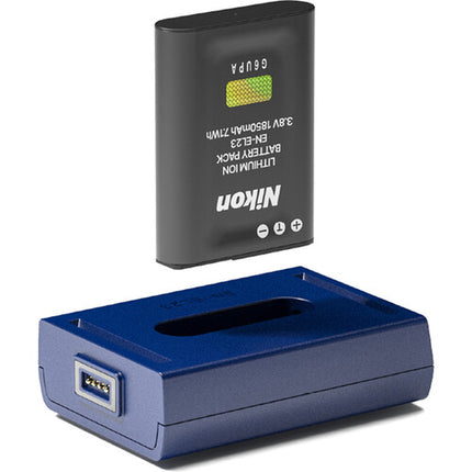 bronine Kit de carga de batería para Nikon EN-EL23 diseño magnético compacto