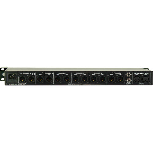 Drawmer DA6 Amplificador de Distribución Balanceado 1x6 Salidas Estéreo