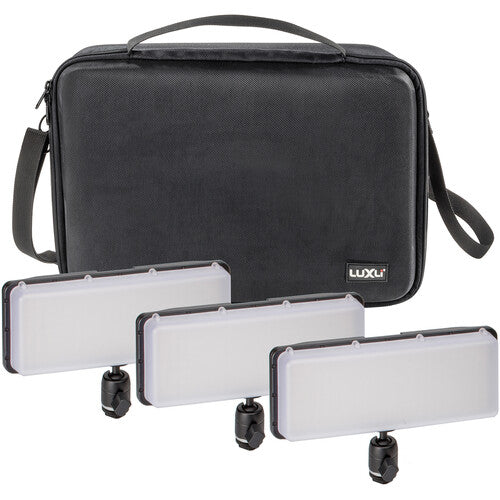 Luxli Cello² 10" Panel de Luz LED RGB Kit 3 Unidades 1500 Lux 2800K-10000K