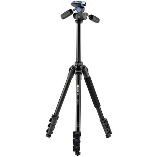 Benro Adventure Tripode de Aluminio 60.4 Pulgadas 11 lb con Cabezal Pan y Tilt HD1A