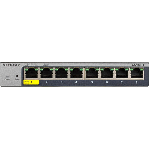 Netgear GS108Tv3 Switch de Red Gestionado 8 Puertos Gigabit 16 Gb/s