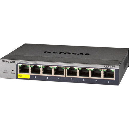 Netgear GS108Tv3 Switch de Red Gestionado 8 Puertos Gigabit 16 Gb/s