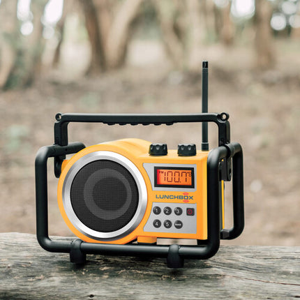 Sangean LB-100 Lunchbox Radio AM/FM portátil resistente ABS 5W IPX4