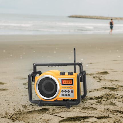 Sangean LB-100 Lunchbox Radio AM/FM portátil resistente ABS 5W IPX4