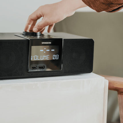 Sangean RCR-40 Radio de Mesa AM FM Bluetooth con Pantalla LCD y USB
